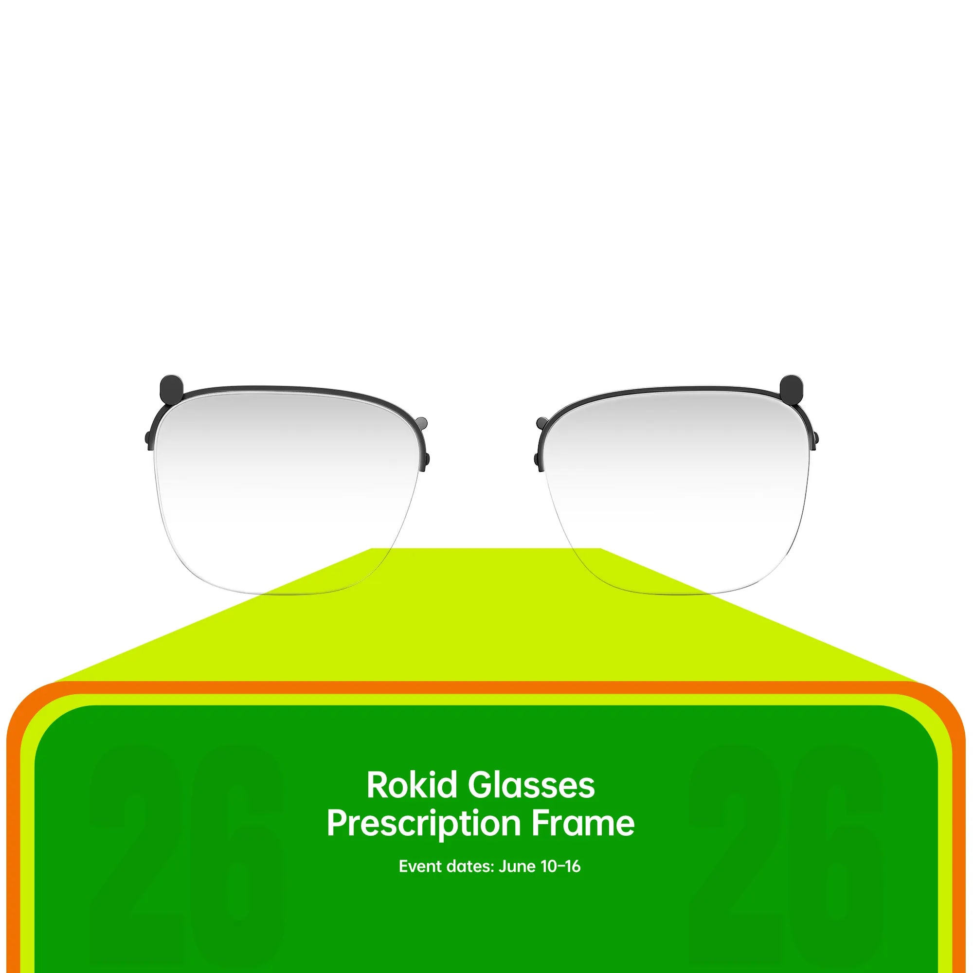 Rokid メガネ レンズ付き フレームセット Rokid Glasses 度付きレンズ用フレーム