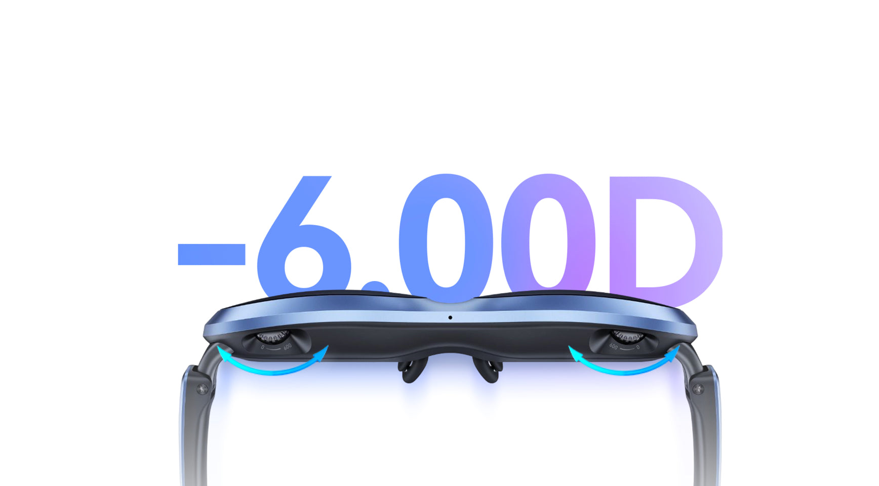 Gafas inteligentes de realidad aumentada Rokid Max con ajuste de miopía de 0.00D a -6.00D