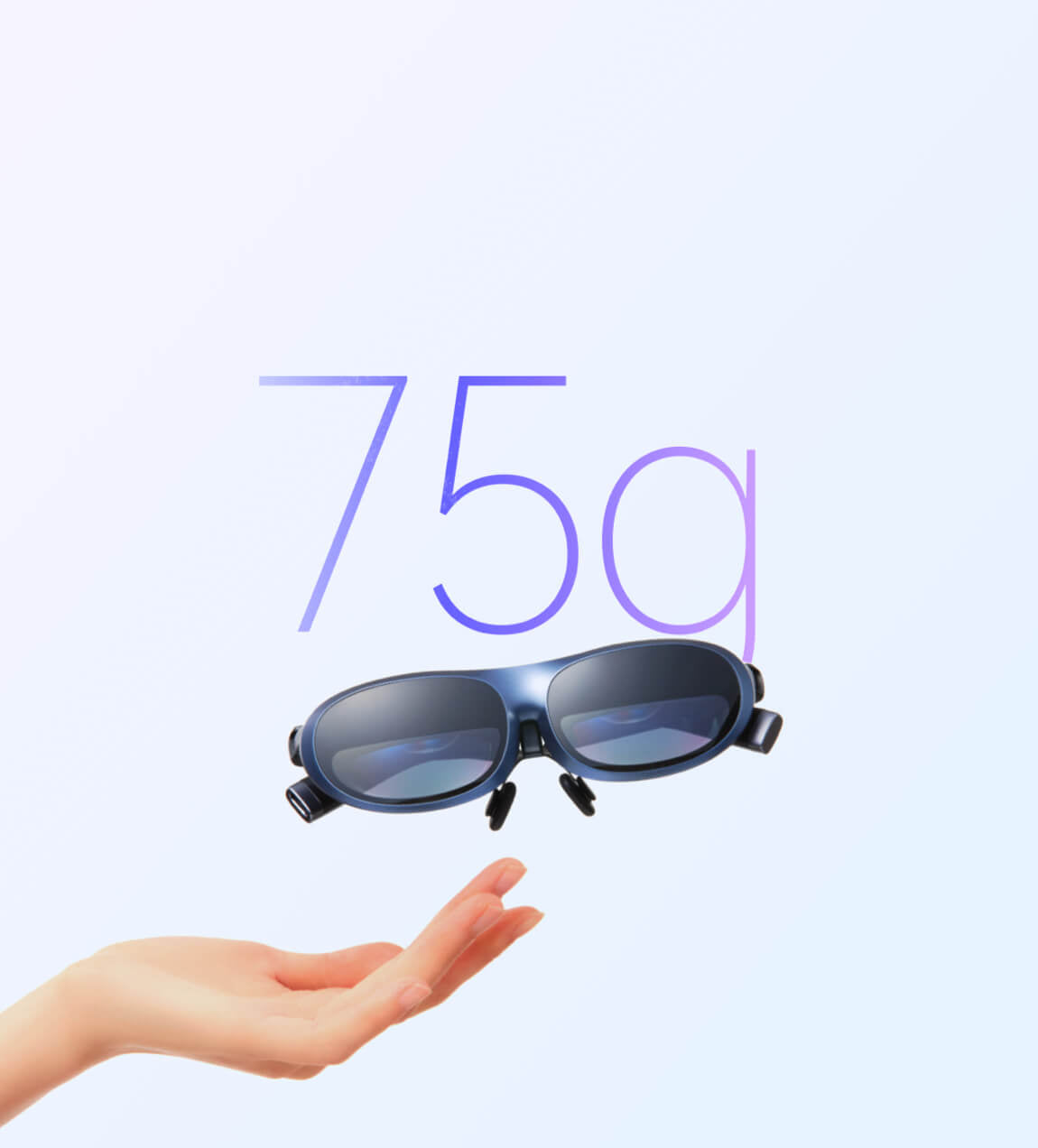 Rokid MAX intelligent glasses with 75g in Weight