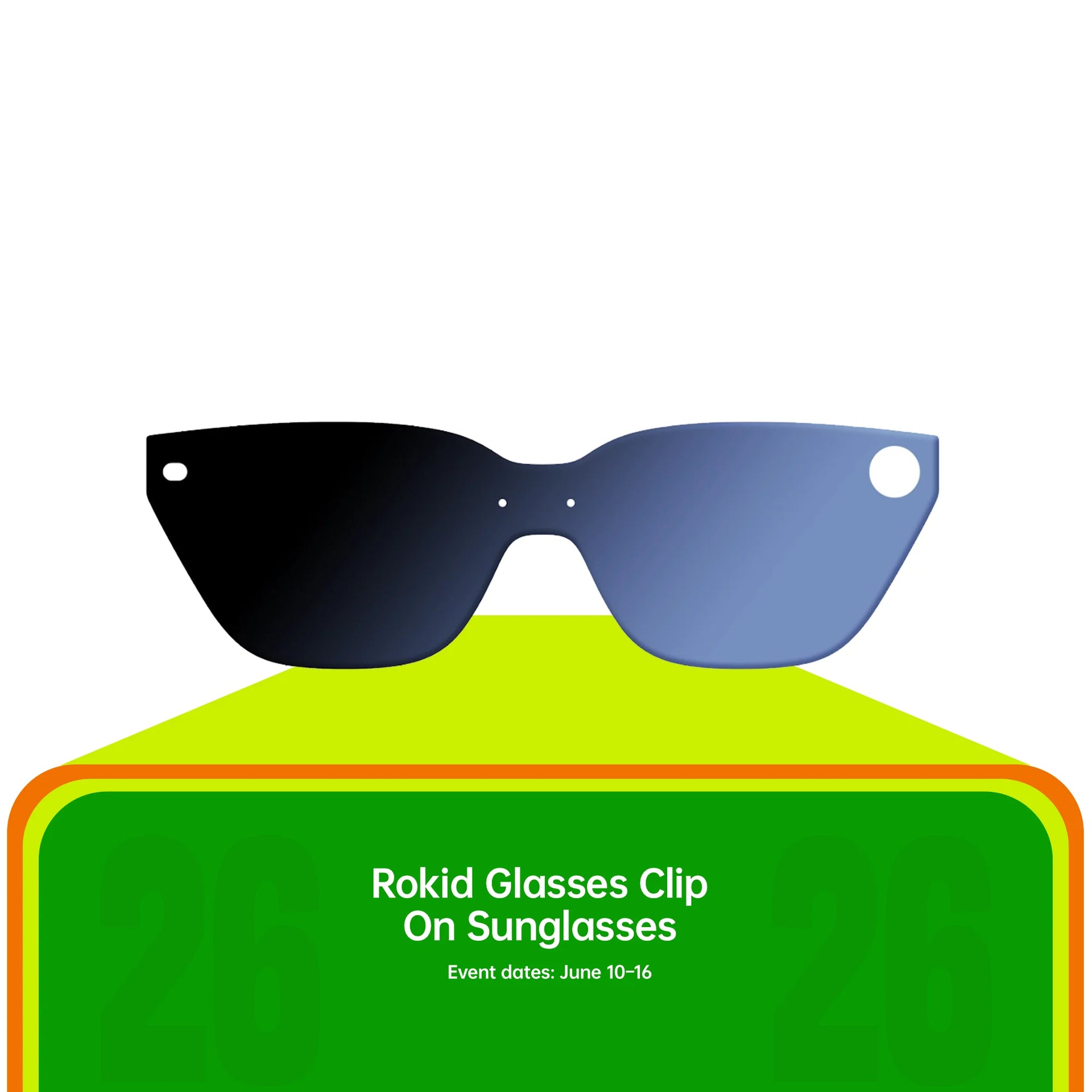 Rokid Glasses クリップオンサングラス